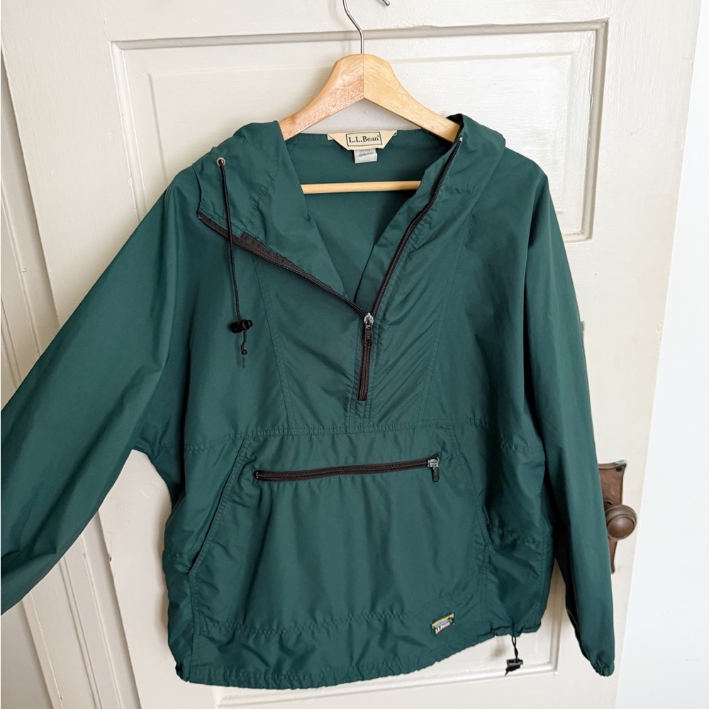 Vintage L.L. Bean Green Pullover Jacket